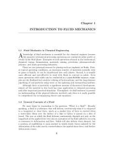 Chapter 1 INTRODUCTION TO FLUID
