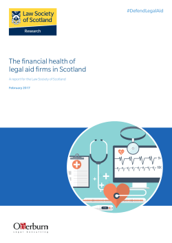 The financial health of legal aid firms in Scotland