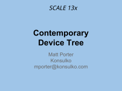Contemporary Device Tree