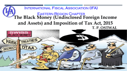 The Black Money (Undisclosed Foreign Income and Assets)