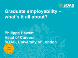 Philippa Hewett - SOAS