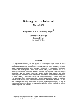 Pricing on the Internet