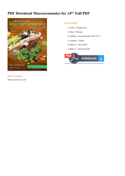 PDF Macroeconomics for AP* Full PDF