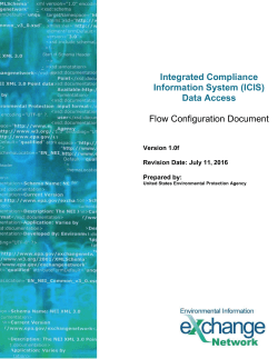 ICIS Data Publishing Pilot
