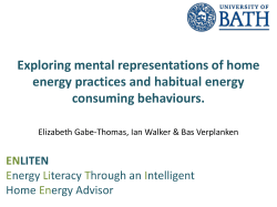 Exploring mental representations of home energy practices and