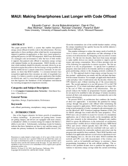 MAUI: making smartphones last longer with code