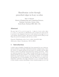 Hamiltonian cycles through prescribed edges in k-ary n