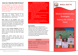 Mental Mathematics Strategies