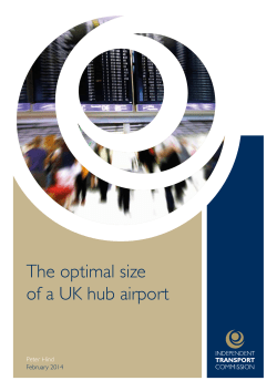 The optimal size of a UK hub airport