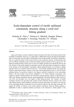 Scale-dependant control of motile epifaunal community structure