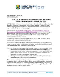 14-state work group releases federal and state recommendations on