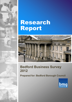 Bedford Business Survey 2012