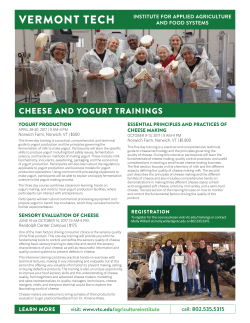Cheese Series Flyer 2017