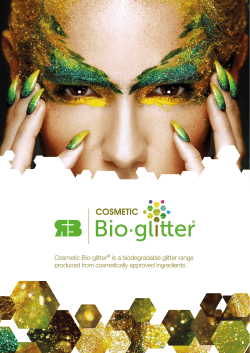 Cosmetic Bio-glitter&reg; is a biodegradable glitter range produced from