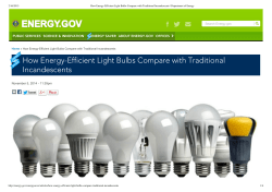 How Energy-Efficient Light Bulbs Compare with
