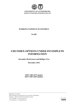 cds index options under incomplete information