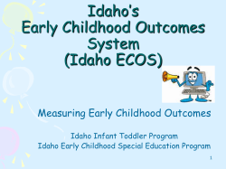 anchor assessment - Idaho Training Clearinghouse