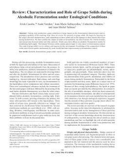 Review: Characterization and Role of Grape Solids during Alcoholic