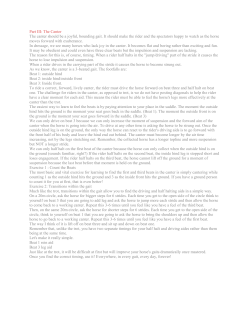 Timing Part III The Canter