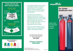 Gas Cylinder Identification Chart