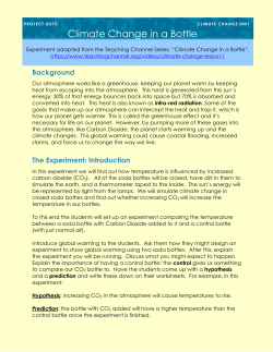 The Experiment: Materials