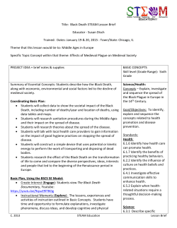 Title: Black Death STEAM Lesson Brief Educator