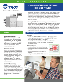 canon imagerunner advance 8585 micr printer