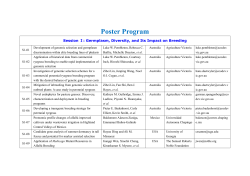 Poster Program