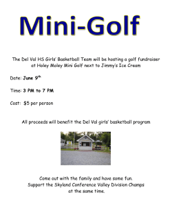 del val girls` basketball team mini-golf fundraiser