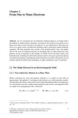 From One to Many Electrons