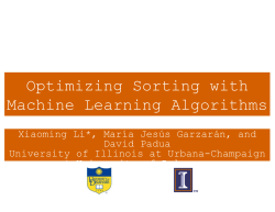 Optimizing Sorting with Machine Learning Algorithms