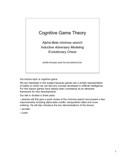 Cognitive Game Theory