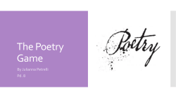 The Poetry Game