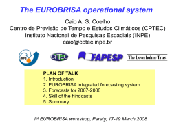 The EUROBRISA operational system