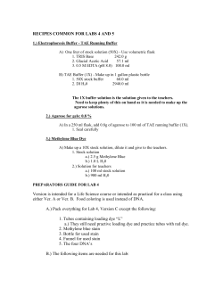 Solution Preparation