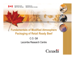 Fundamentals of Modified Atmosphere P k i f R t il R d B f Packaging