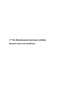 1st Fix Maintenance Services Limited