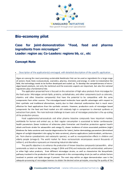 Food, feed and pharma ingredients from microalgae