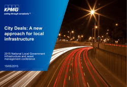 Asset 2015 - City deals - a new approach for local infrastructure