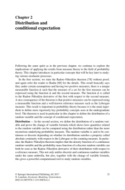 Distribution and conditional expectation