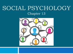 Social Psychology Chapter 16