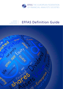 EFFAS Definition Guide