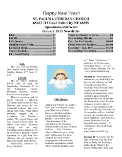 january newsletter - Falls City LCMS Churches