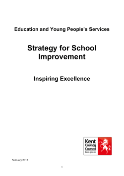 Kent`s Strategy for - Kent County Council