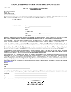 Letter of Authorization