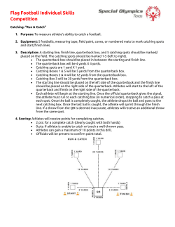 Flag Football Individual Skills Competition