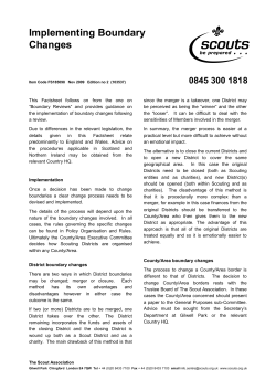 This Factsheet follows on from &ldquo;Boundary Reviews&rdquo; and provides