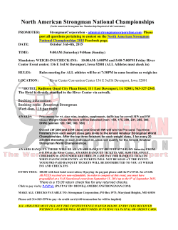 North American Strongman National Championships