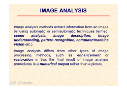 IMAGE ANALYSIS