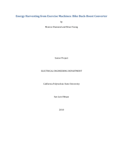 Energy Harvesting from Exercise Machines: Bike Buck